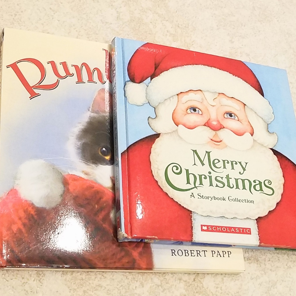 A Lot of 2 Hardcover Holiday Christmas Books School Party Gift Exchange
